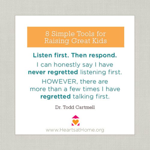 Listen first - 8 Simple Tools for Raising Great Kids - review via This Mom's Delight