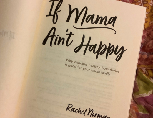 Inside cover of book titled "If Mama Ain't Happy"