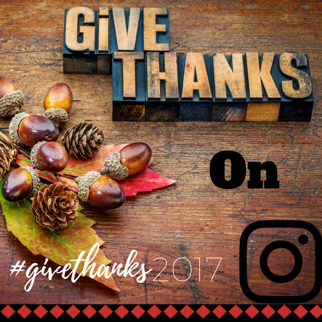 Join us for a month of being grateful on Instagram! Here's how you can join: >> Follow us on Instagram: @FrugalFamilyAdventures & @ThisMomsDelight >> Each day post a picture of something you are thankful for, tagging us and using the hashtag #GiveThanks2017. Gail and I will be visiting your tagged posts each day to see what you are thankful for. Pretty easy, huh! Actually, as each day goes by you may find it a bit harder to think of something. Just be creative. There are so many reasons to give thanks!